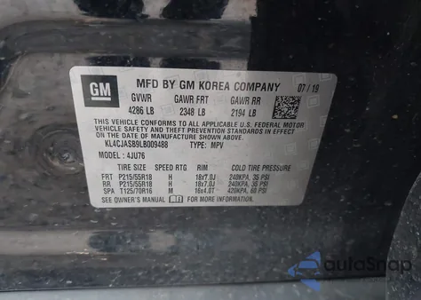 2020 Buick Encore Fwd Preferred from USA, damaged, VIN KL4CJASB9LB009488